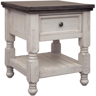 Stone 1 Drawer End Table