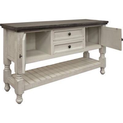 Alternative view of Stone 2 Drawer 2 Door Sofa Table