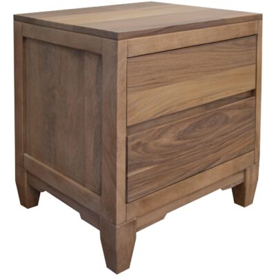 Parota Nova 2 Drawer Nightstand