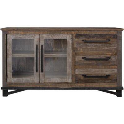 Loft Brown 3 Drawer 2 Doors Buffet