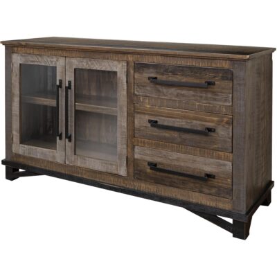 Alternative view of Loft Brown 3 Drawer 2 Doors Buffet