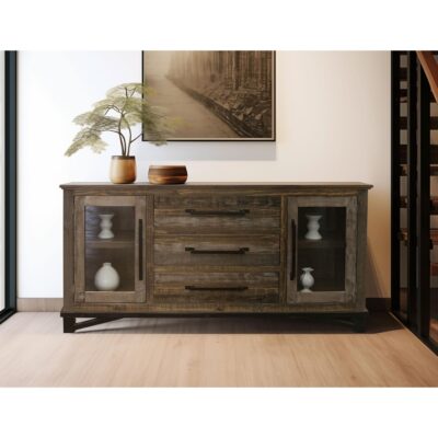 Alternative view of Loft Brown 3 Drawer 2 Door Buffet