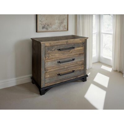 Alternative view of Loft Brown 3 Drawer Chest