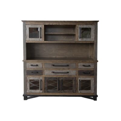 Loft Brown 6 Drawer 6 Doors Buffet & Hutch