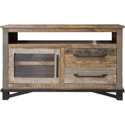 Loft Brown 2 Drawer 1 Door 52" TV Stand