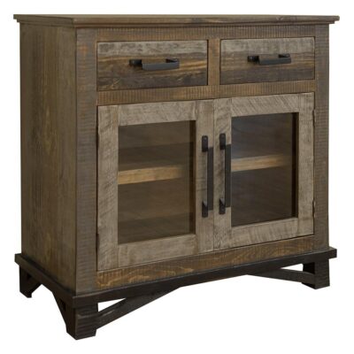 Loft Brown 2 Drawer 2 Doors Server