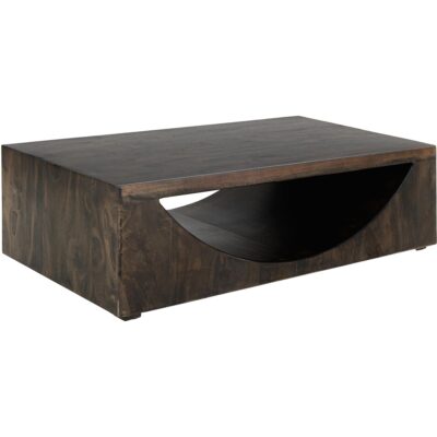 Dark Mezquite Wooden Cocktail Table