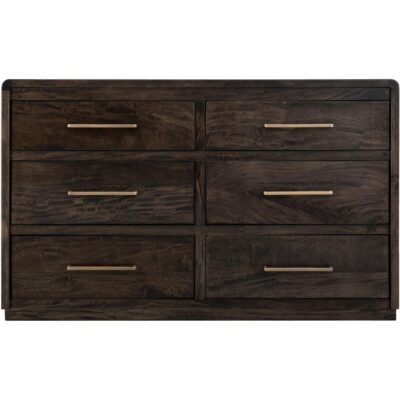 Dark Mezquite 6 Drawer Dresser