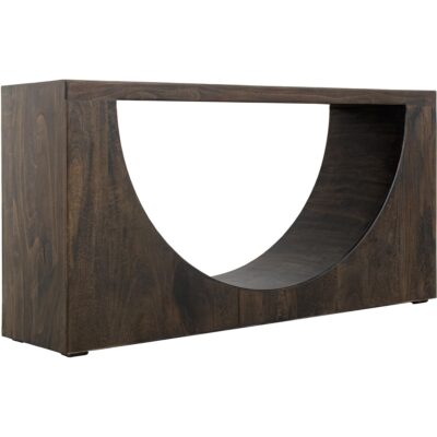 Dark Mezquite Wooden Sofa Table