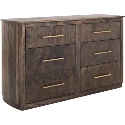 Dark Mezquite 6 Drawer Dresser