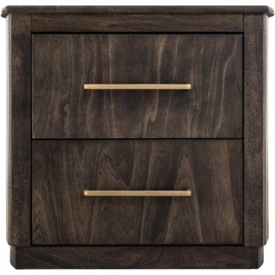 Dark Mezquite 2 Drawer Nightstand