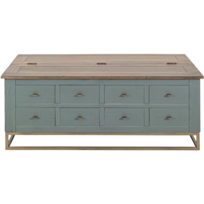 Alternative view of Timber 8 Drawers Hinged Top Cocktail Table