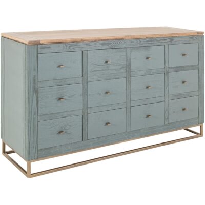 Timber 12 Drawer Console