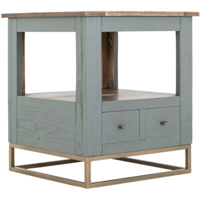 Alternative view of Timber 2 Drawer 1 Shelf End Table