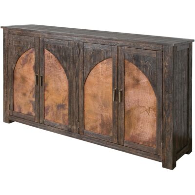 Alternative view of Blackburn 4 Copper-Paneled Door Console