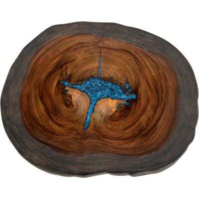 Alternative view of Parota Epoxy Live Edge Cocktail Table