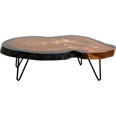 Parota Epoxy Live Edge Cocktail Table