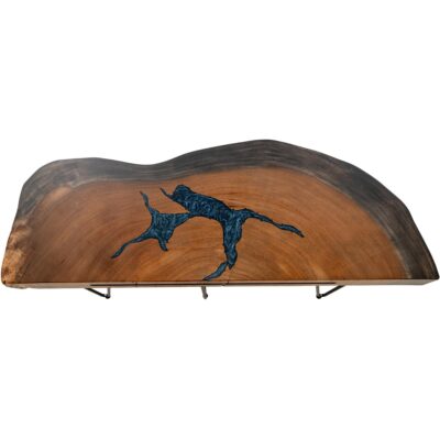 Alternative view of Parota Epoxy Live Edge Sofa Table