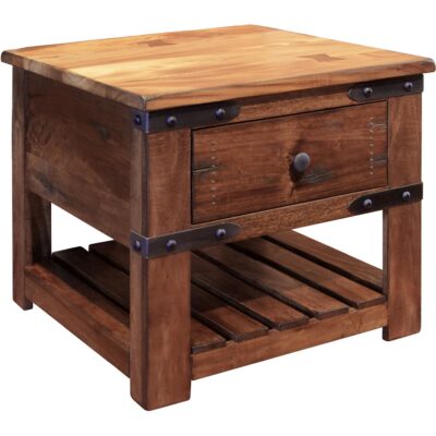 Parota 1 Drawer End Table