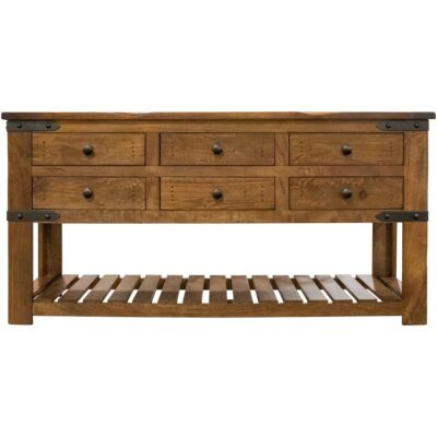Alternative view of Parota 6 Drawer Sofa Table