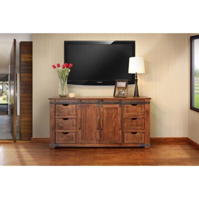 Alternative view of Parota 6 Drawer 2 Door 70" TV Stand