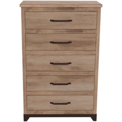 Alternative view of Natural Parota 5 Drawer Chest