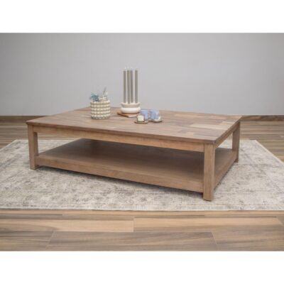 Alternative view of Natural Parota Deluxe Cocktail Table