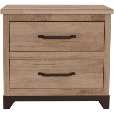 Alternative view of Natural Parota 2 Drawer Nightstand