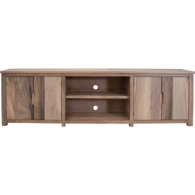 Alternative view of Natural Parota 4 Door 93" TV Stand
