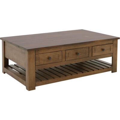 Parota III 6 Drawer 1 Shelf Cocktail Table