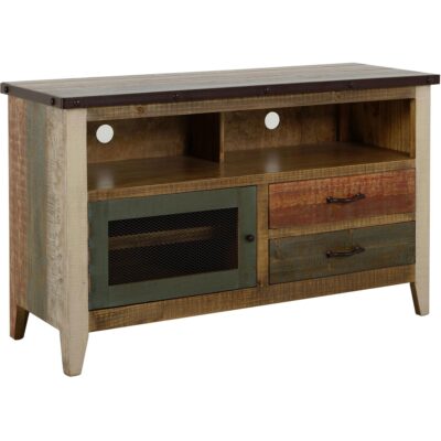 Alternative view of Antique 2 Drawer 1 Door 52" TV Stand