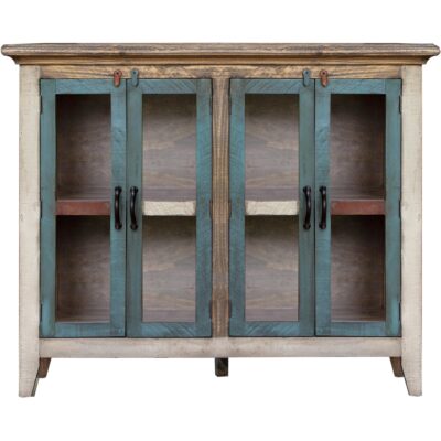 Alternative view of Antique 4 Glass Door 50" Console