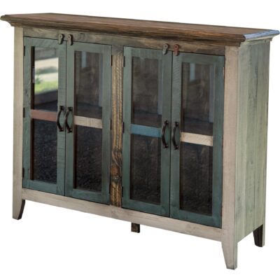 Antique 4 Glass Door 50" Console