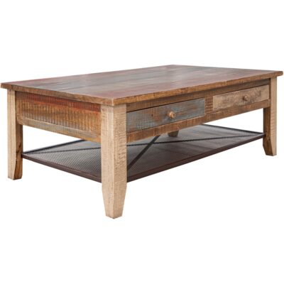 Antique 4 Drawer Cocktail Table