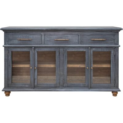 Vintage 3 Drawer 4 Door Console