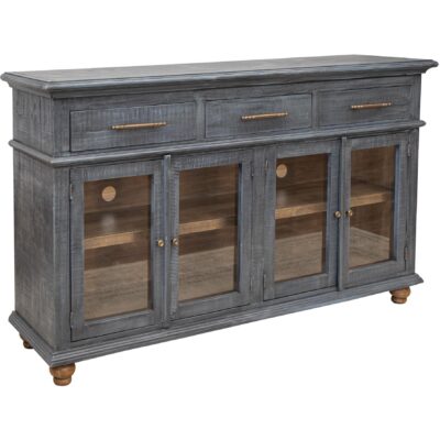 Alternative view of Vintage 3 Drawer 4 Door Console
