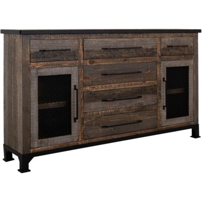 Alternative view of Antique 6 Drawer 2 Doors Buffet