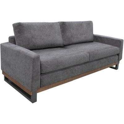 Mita Metal & Wood Base Loveseat