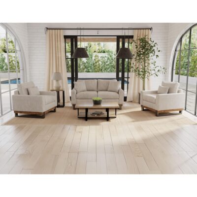 Alternative view of Mita Metal & Wood Base Loveseat