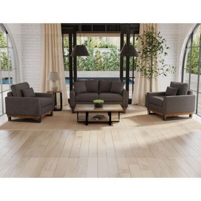 Alternative view of Mita Metal & Wood Base Sofa