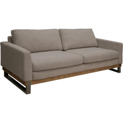 Mita Metal & Wood Base Sofa