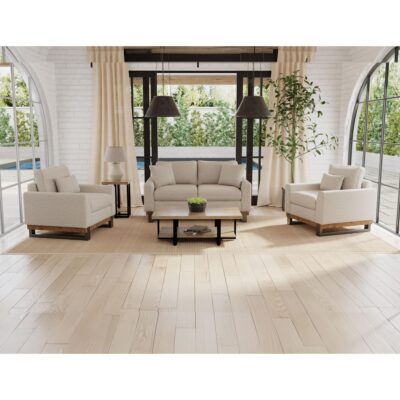 Alternative view of Mita Metal & Wood Base Sofa