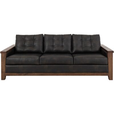 Alternative view of Walnut Wooden Frame Upholstered Sofa