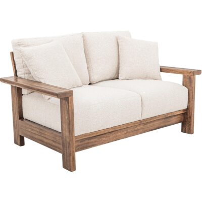 Duna Wooden Frame Upolstered Loveseat