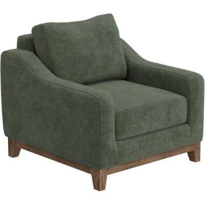 Olivo Wooden Frame & Base Armchair