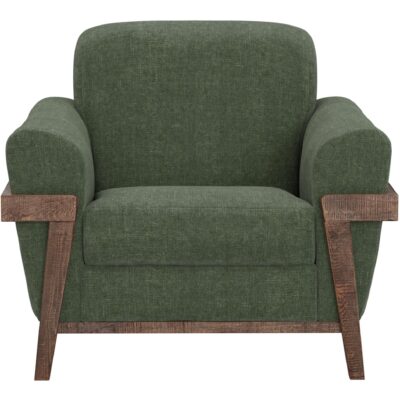 Alternative view of Loft Brown Wooden Frame & Base Armchair