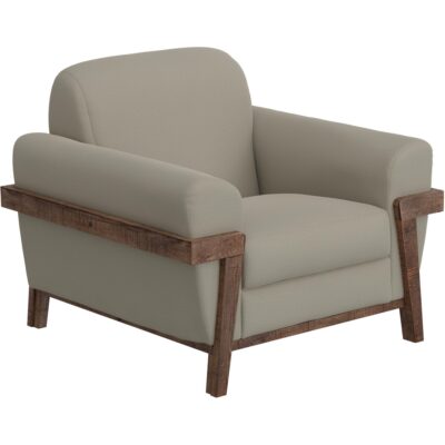 Loft Brown Wooden Frame & Base Armchair