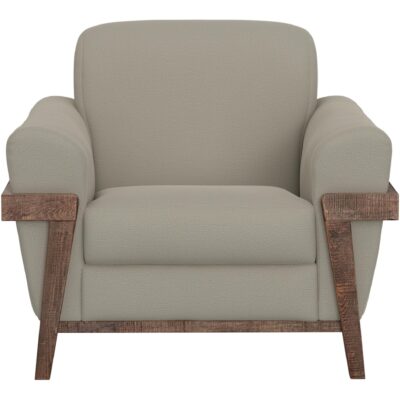 Alternative view of Loft Brown Wooden Frame & Base Armchair