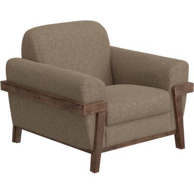 Loft Brown Wooden Frame & Base Armchair