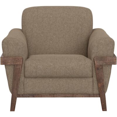 Alternative view of Loft Brown Wooden Frame & Base Armchair
